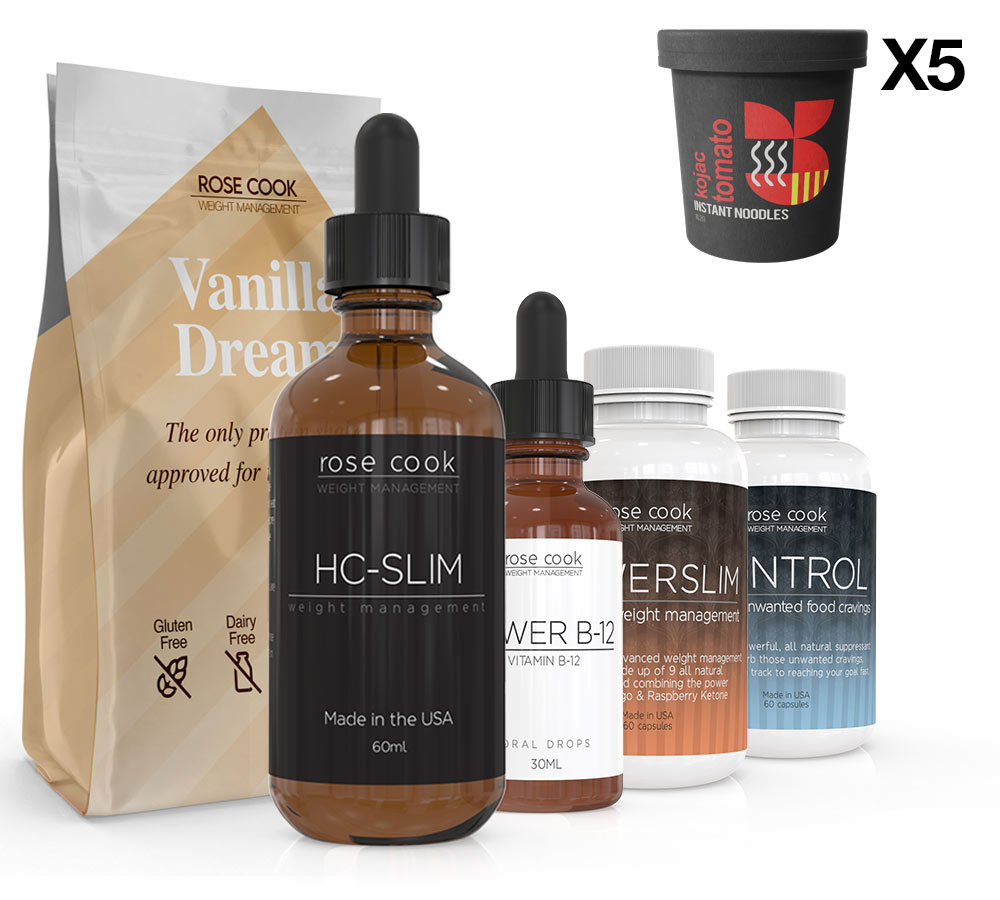 The Ultimate 40 Day HC-SLIM Kit | Vanilla + 5 X Zero Tomato Noodles
