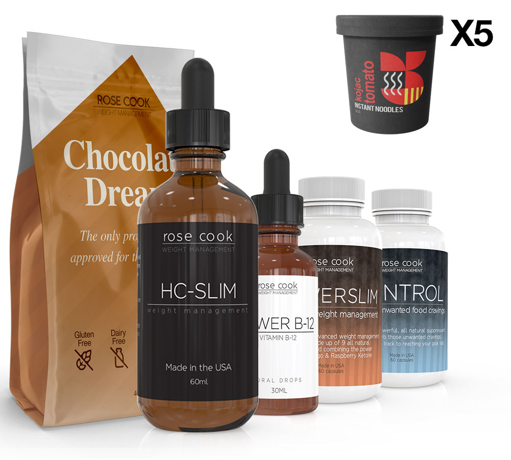 The Ultimate 40 Day HC-SLIM Kit | Chocolate + 5 X Zero Tomato Noodles